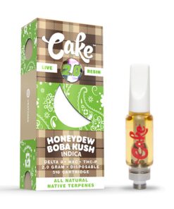 Cake Cold Pack Live Resin Honeydew Boba Cartridge - 2000mg