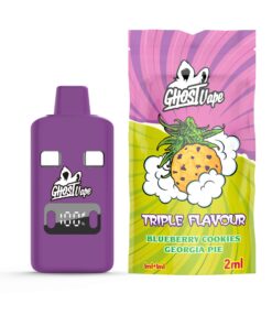 Buy Ghost Vape – Blueberry Cookies / Georgia Pie – 2000mg (1g/ 1g ) THC VAPE