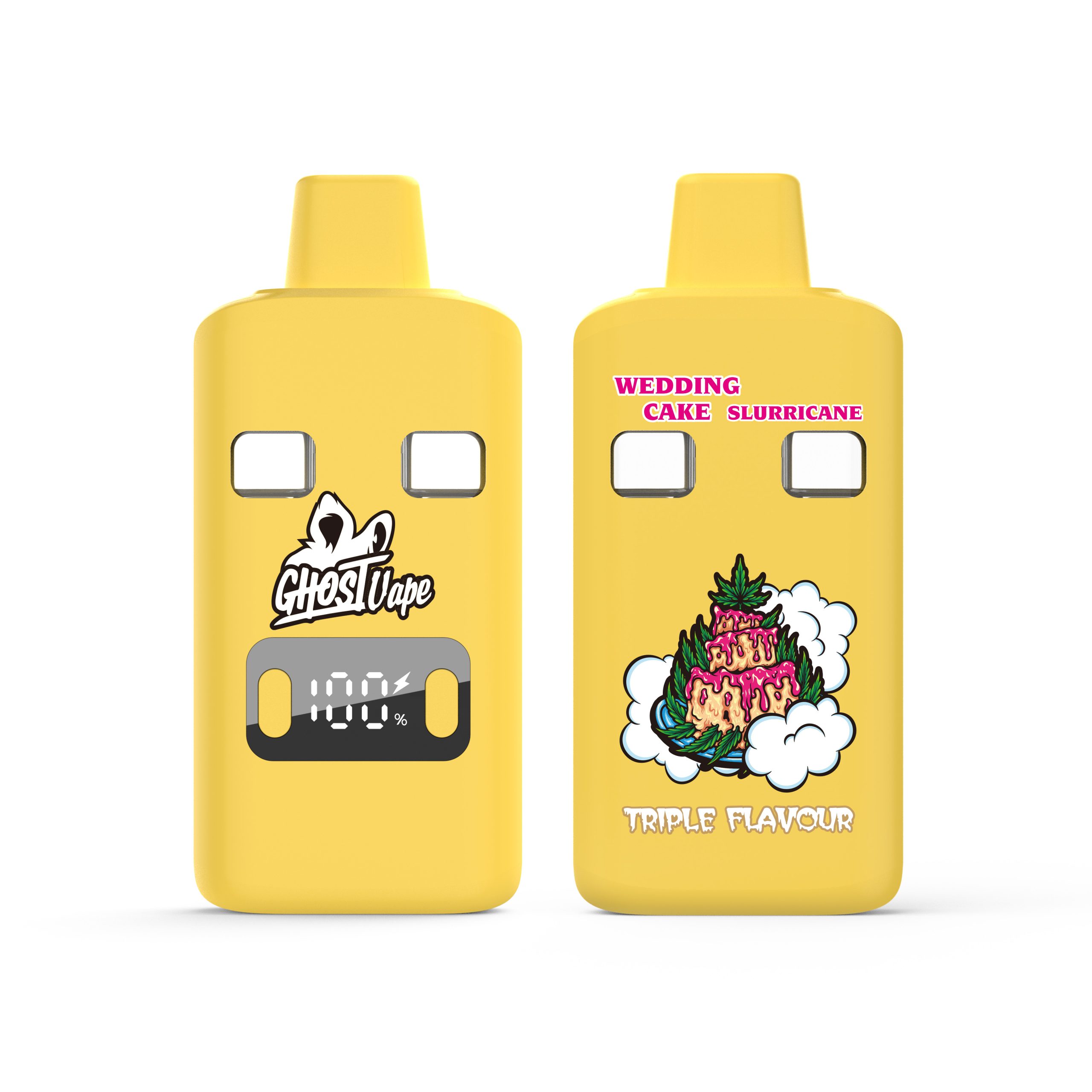Buy Ghost Vape – Wedding Cake / Slurricane – 2000mg (1g/ 1g ) THC VAPE - Image 2