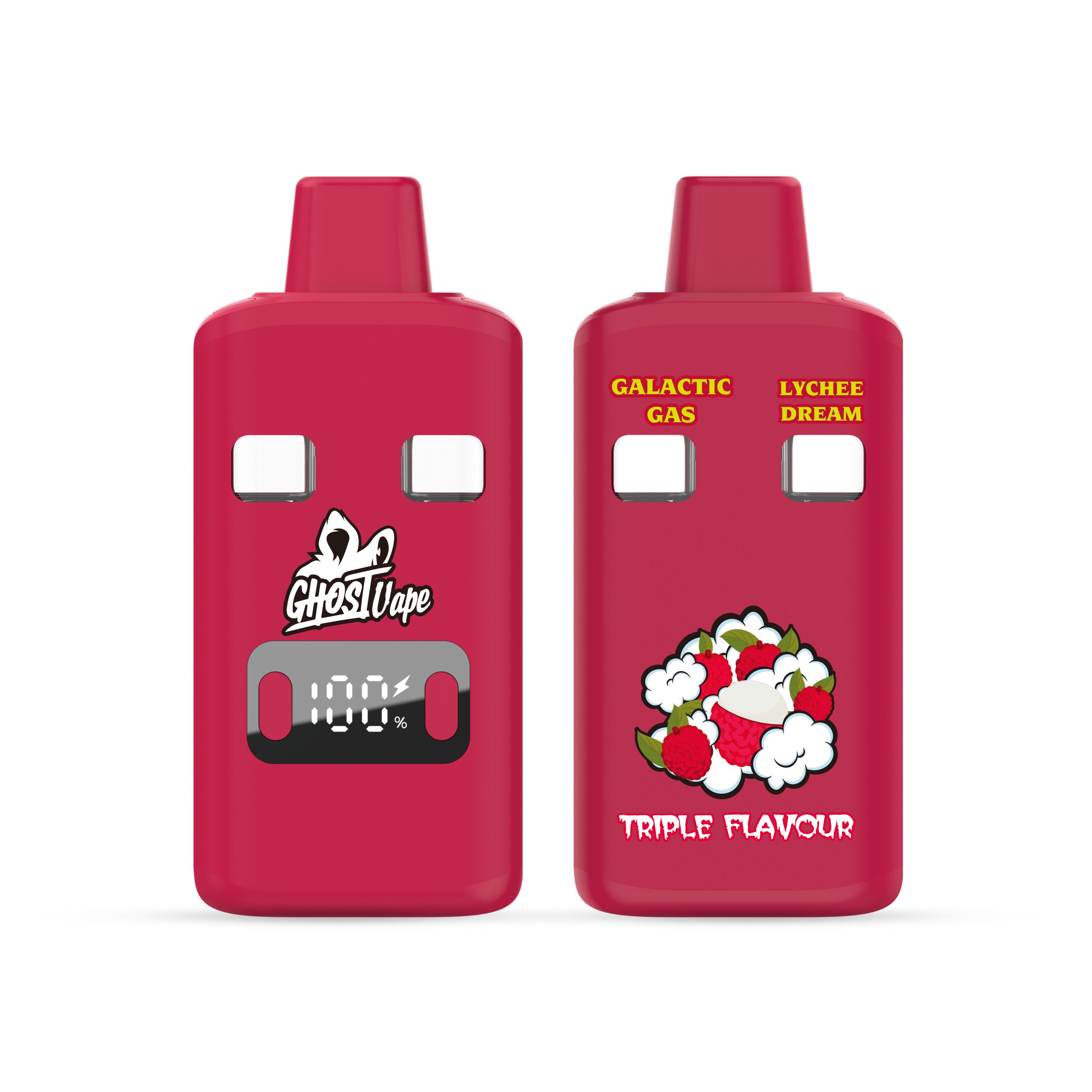 Buy Ghost Vape – Lychee Dream / Galactic Gas – 2000mg (1g/ 1g ) THC VAPE - Image 2