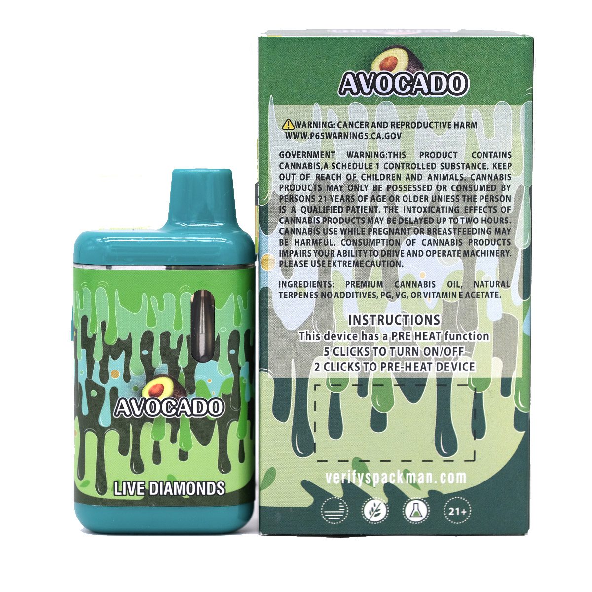 Buy Pack Man Avocado 2000mg - Image 2