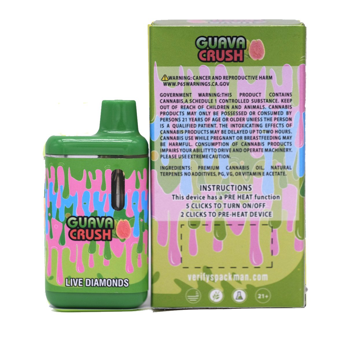 Buy Pack Man Guava Crush 2000mg - Image 2