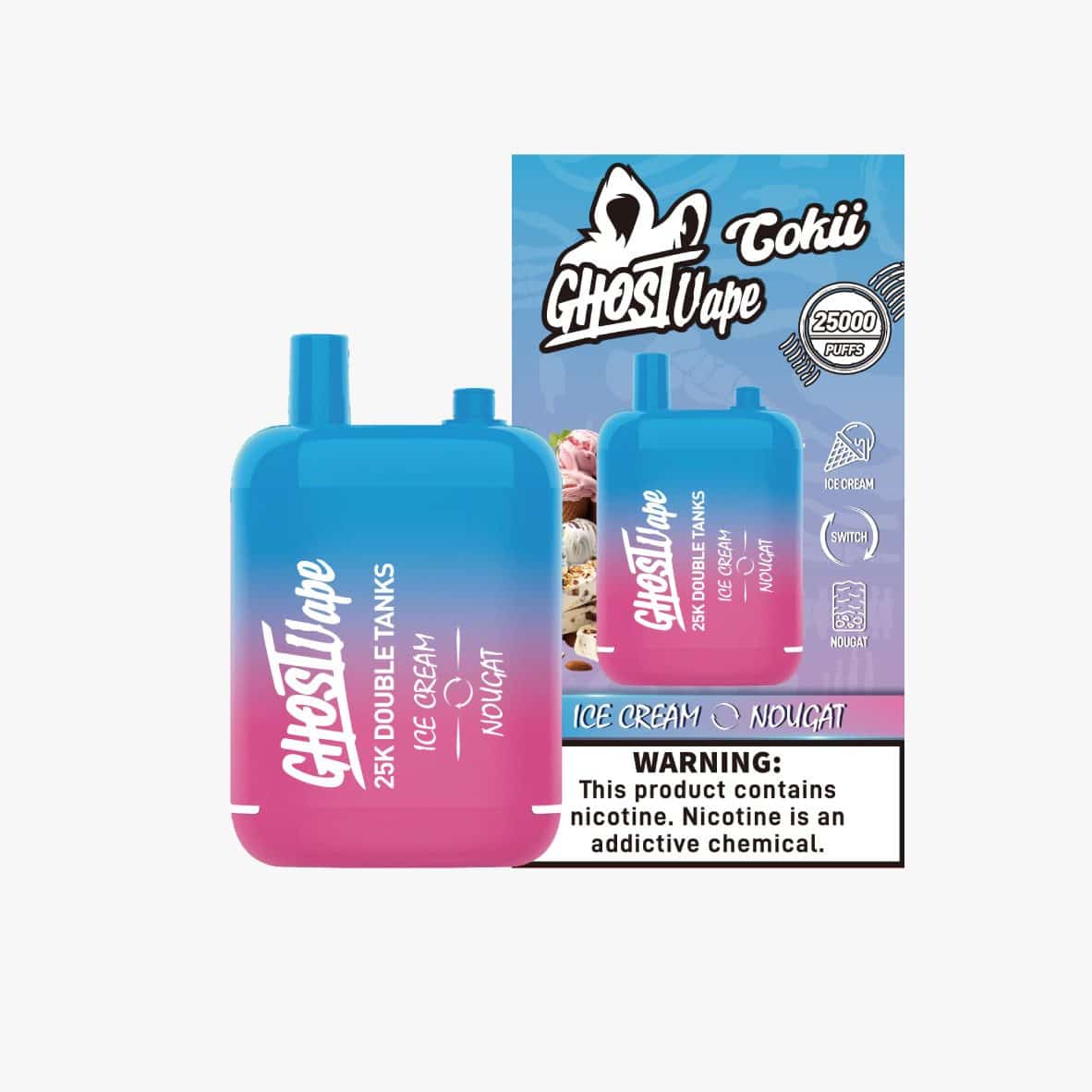Buy 5 Ghost Vapes Nicotine Vapes Get 1 Free - Image 2