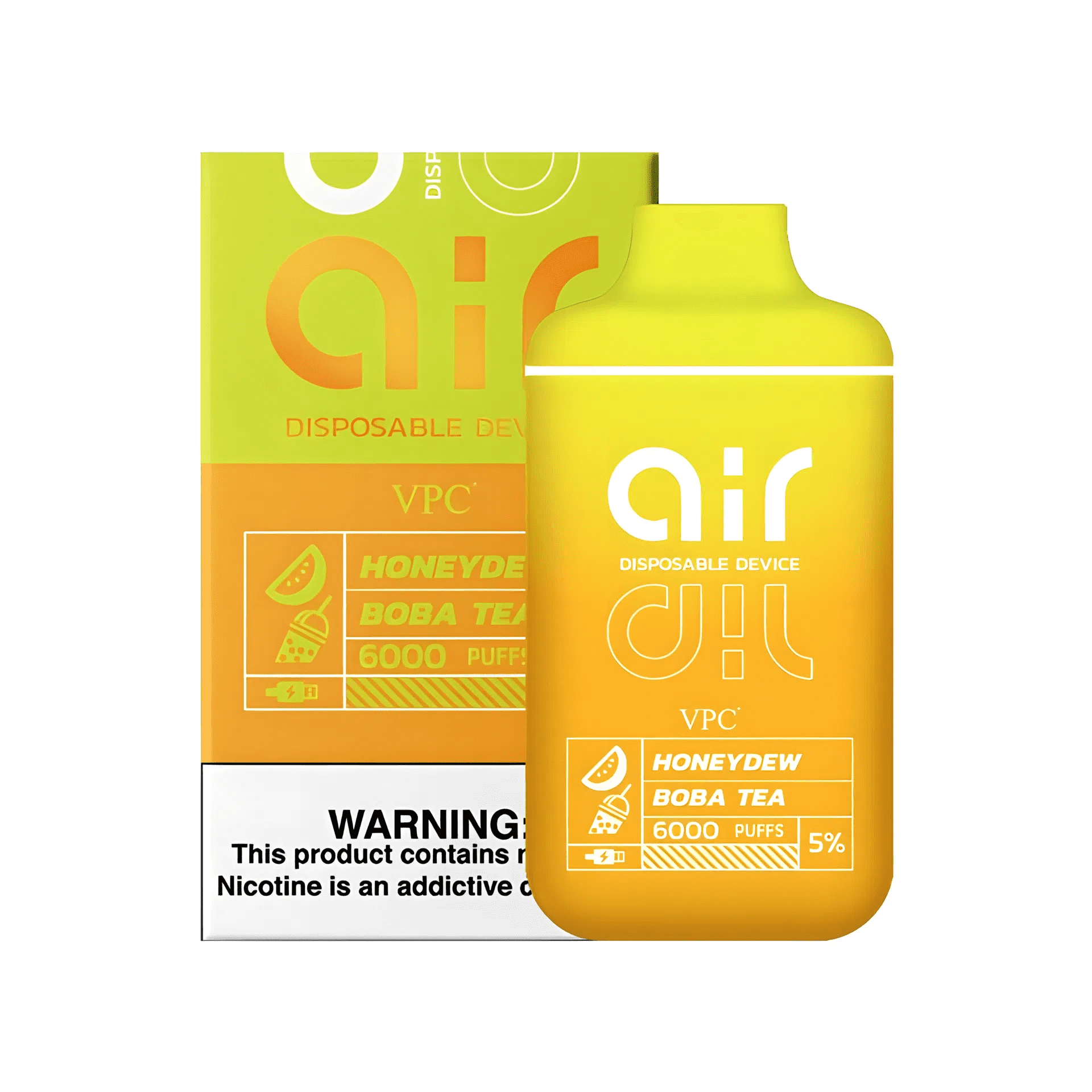 Buy Vibez Air – Honeydew Boba (5% Nic)